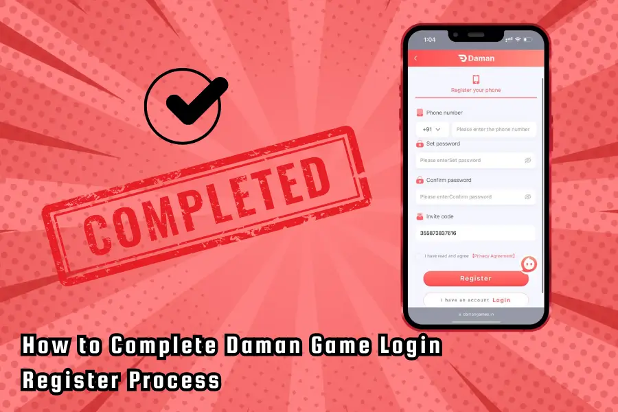 daman game login register