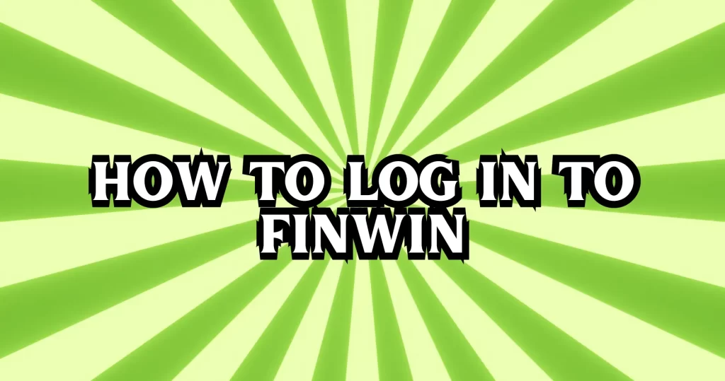 Finwin Login